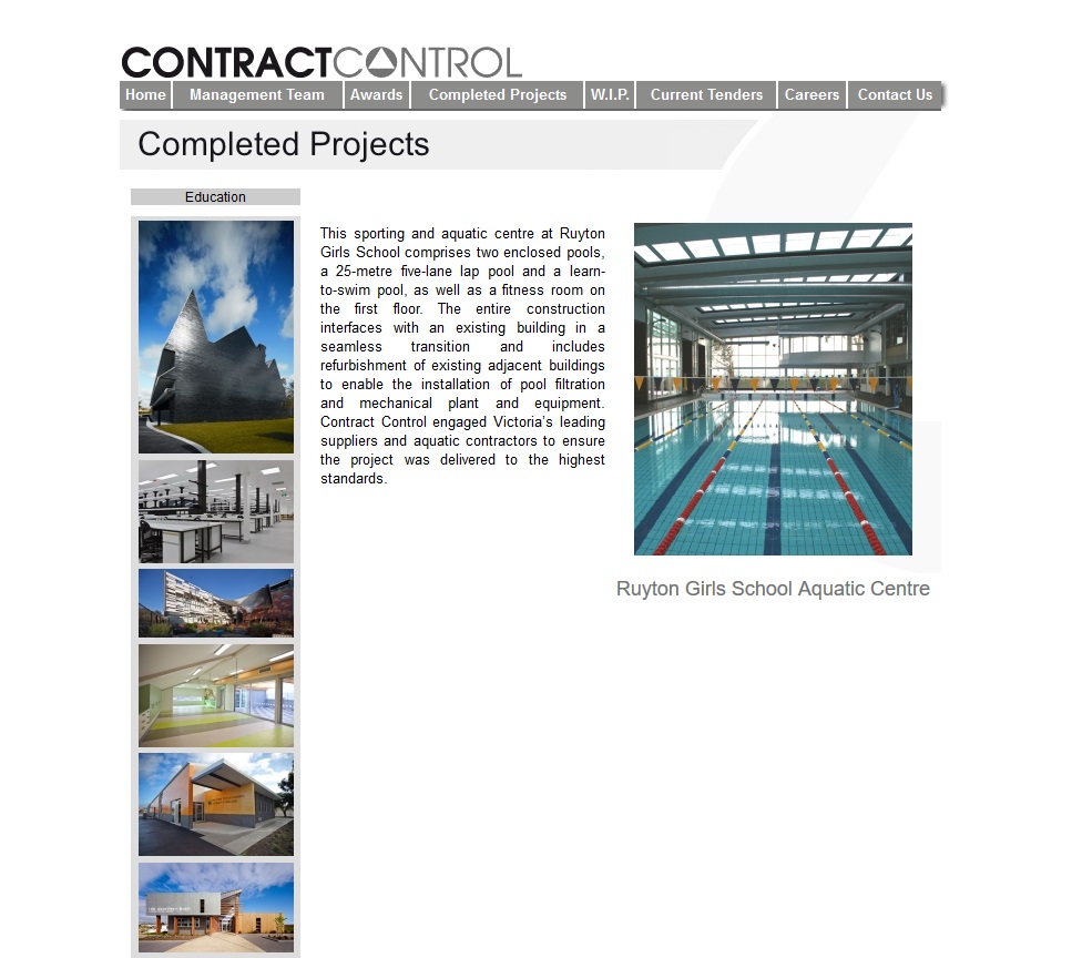 Contract Control website